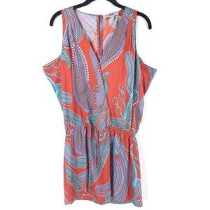 Tibi NEW YORK 100% SILK LooseTop Slightly Fitted Skirt Mini Dress Paisley Size 0